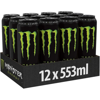 Monster Cable energy mega hersluitbaar blik (12x 553ml) Monster Cable energy mega hersluitbaar blik (12x 553ml)