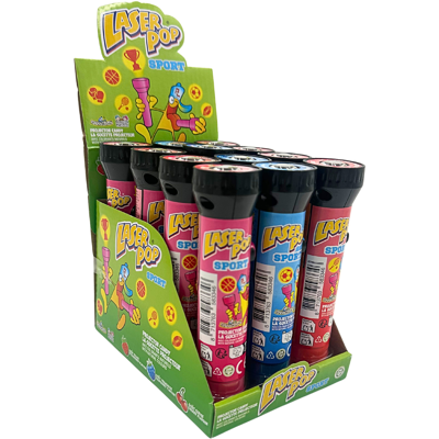 Funny Candy Laser pop (12 stuks) Funny Candy Laser pop (12 stuks)