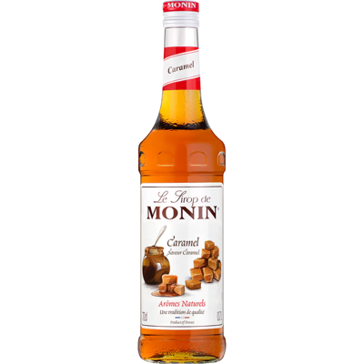 Monin Siroop caramel + aardbei fraise Monin Siroop caramel + aardbei fraise
