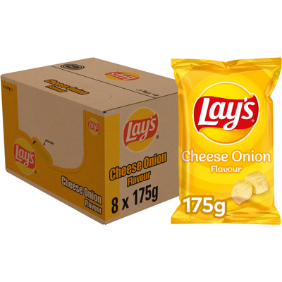 Lay's chips cheese onion (8x 175gr) Lay's chips cheese onion (8x 175gr)