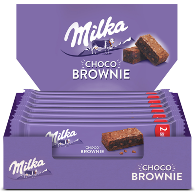 Milka brownie melkchocolade (24x 50gr) Milka brownie melkchocolade (24x 50gr)