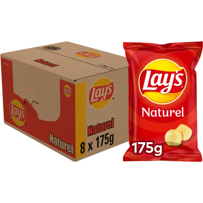 Lay's chips naturel (8x 175gr) Lay's chips naturel (8x 175gr)