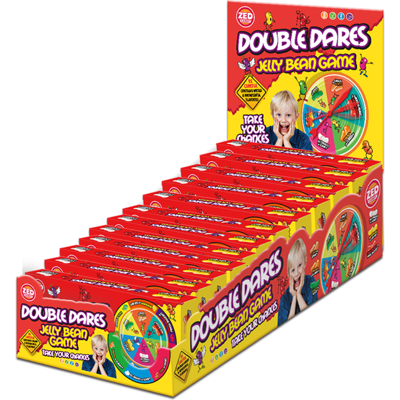 Zed Candy Double dare jelly bean spin box (12x 100 gram) Zed Candy Double dare jelly bean spin box (12x 100 gram)