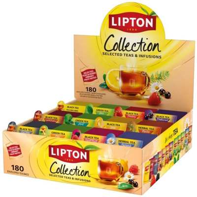Lipton feel good selection thee variety pack assortimentsdoos (180 stuks) Lipton feel good selection thee variety pack assortimentsdoos (180 stuks)