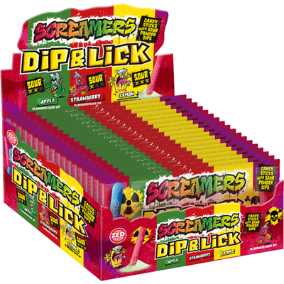 Zed Candy Screamers dip / lick (24 x 40 gram) Zed Candy Screamers dip / lick (24 x 40 gram)
