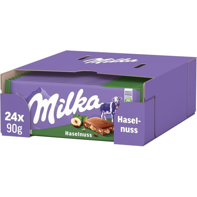 Milka gebroken noot flowpack (24x 90gr) Milka gebroken noot flowpack (24x 90gr)