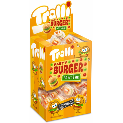 Trolli Mini Burger Gummetjes - 80 stuks - Snoep Trolli Mini Burger Gummetjes - 80 stuks - Snoep