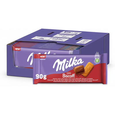 Milka biscoff (24x 90 gr) Milka biscoff (24x 90 gr)
