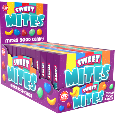 Zed Candy Mites sweet theater box (12 stuks) Zed Candy Mites sweet theater box (12 stuks)