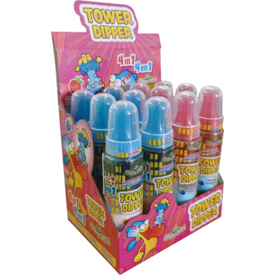 Funny Candy Tower dipper (12 stuks) Funny Candy Tower dipper (12 stuks)
