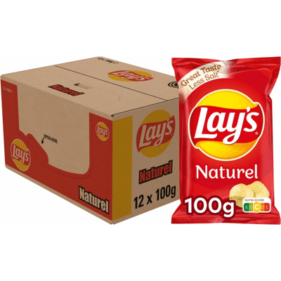 Lay's Lays chips naturel (12x 100 gr) Lay's Lays chips naturel (12x 100 gr)