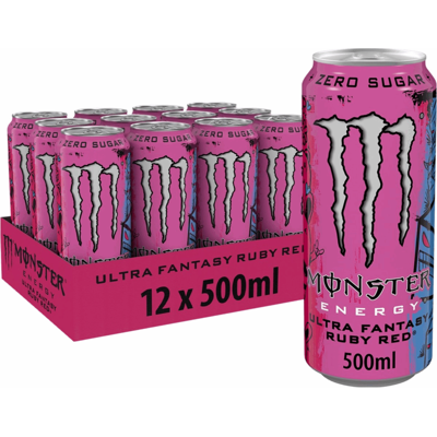 Monster Cable energy ultra fantasy ruby red blik (12x 500ml) Monster Cable energy ultra fantasy ruby red blik (12x 500ml)