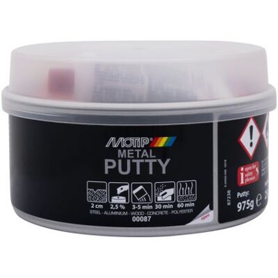 Motip aluminium/metaal plamuur 1000g - Metaalvuller Motip aluminium/metaal plamuur 1000g - Metaalvuller