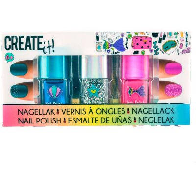 Create It! beauty nagellak glitter, 3st. Create It! beauty nagellak glitter, 3st.