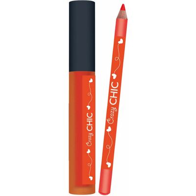 Clementoni crazy chic lipgloss en lipliner oranje Multi kleuren Clementoni crazy chic lipgloss en lipliner oranje Multi kleuren