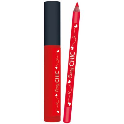 Clementoni crazy chic lipgloss en lipliner kersen rood Multi kleuren Clementoni crazy chic lipgloss en lipliner kersen rood Multi kleuren