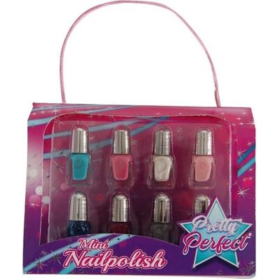 Bongers Speelgoed Nagellak gewoon en met glitter pretty perfect 8 stuks Bongers Speelgoed Nagellak gewoon en met glitter pretty perfect 8 stuks
