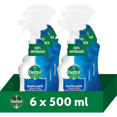 Dettol - allesreiniger spray - badkamer - 6 x 500 ml - voordeelverpakking Dettol - allesreiniger spray - badkamer - 6 x 500 ml - voordeelverpakking