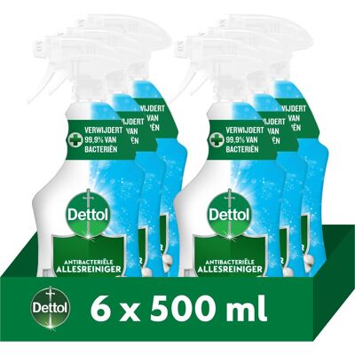 Dettol - allesreiniger spray - antibacterieel - katoenfris - 6 x 500 ml voordeelverpakking Dettol - allesreiniger spray - antibacterieel - katoenfris - 6 x 500 ml voordeelverpakking
