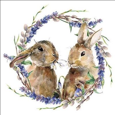 Ambiente rabbit wreath papieren servetten Ambiente rabbit wreath papieren servetten