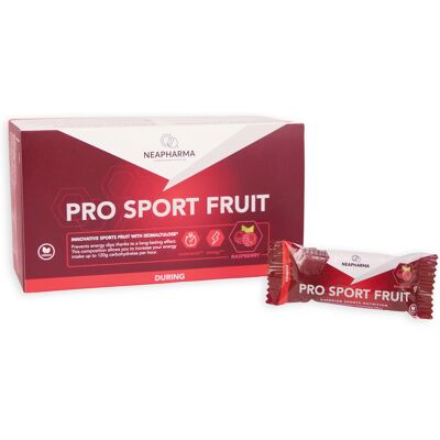 Neapharma reep pro sport fruit framboos doos (15st) Rood Neapharma reep pro sport fruit framboos doos (15st) Rood