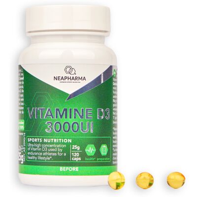 Neapharma Vitamine D3 3000IU - Vitamine D3 3000 IU 120 capsules - Vitaminen Neapharma Vitamine D3 3000IU - Vitamine D3 3000 IU 120 capsules - Vitaminen