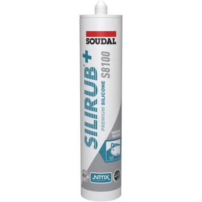 Soudal silirub+ s8100 neutraal sanitairkit basalt 300 ml - 135728 Soudal silirub+ s8100 neutraal sanitairkit basalt 300 ml - 135728