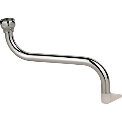 Kirchhoff s-uitloop - chroom - 1/2" x 160 mm Kirchhoff s-uitloop - chroom - 1/2" x 160 mm