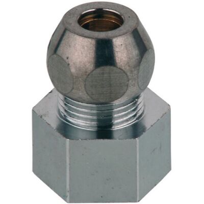 Kirchhoff ms knelfitting-nippel - chroom - 1/2"bi x 8 mmq Kirchhoff ms knelfitting-nippel - chroom - 1/2"bi x 8 mmq