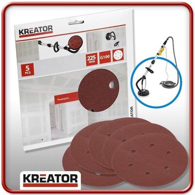 Kreator krt232011 schuurpapier rond 225 mm k400 Kreator krt232011 schuurpapier rond 225 mm k400