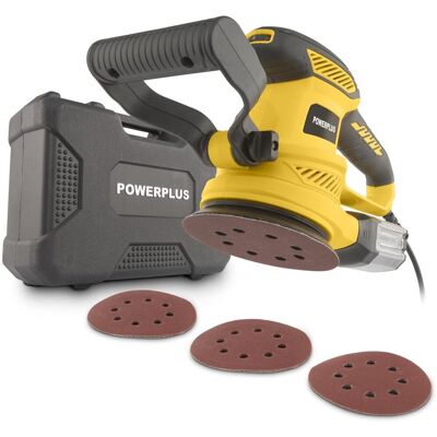 Powerplus elektrische excentrische schuurmachine powx04710 - 450w, schuurpapier ᴓ125mm - 26000min-1, met 6 acc. en opbergkoffer Powerplus elektrische excentrische schuurmachine powx04710 - 450w, schuurpapier ᴓ125mm - 26000min-1, met 6 acc. en opbergkoffer