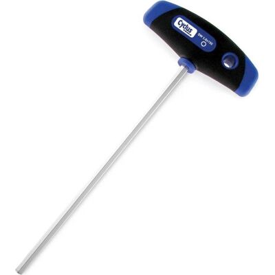 Cycplus Cyclus inbussleutel met t-greep - 5mm*150mm Zilver Cycplus Cyclus inbussleutel met t-greep - 5mm*150mm Zilver