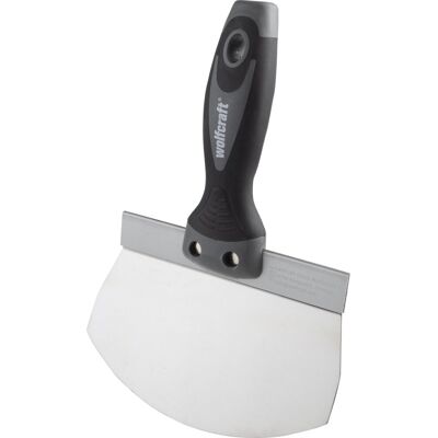 Wolfcraft - troffel rond - kuipspatel rvs - emmer / specie stuc / kuip spatel - 4034000 Wolfcraft - troffel rond - kuipspatel rvs - emmer / specie stuc / kuip spatel - 4034000