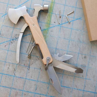 Kikkerland CD110 Multitool - Hout, 10 Functies Kikkerland CD110 Multitool - Hout, 10 Functies