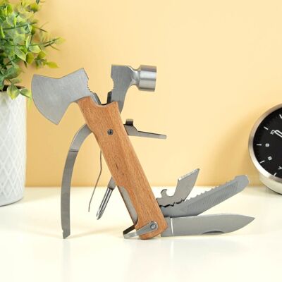 Kikkerland CD110 Multitool - Hout, 10 Functies Kikkerland CD110 Multitool - Hout, 10 Functies