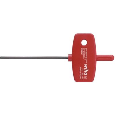Wiha Zeskantschroevendraaier - 2 mm sleutelbreedte - 60 mm bladlänge - 95 mm totale lengte Wiha Zeskantschroevendraaier - 2 mm sleutelbreedte - 60 mm bladlänge - 95 mm totale lengte