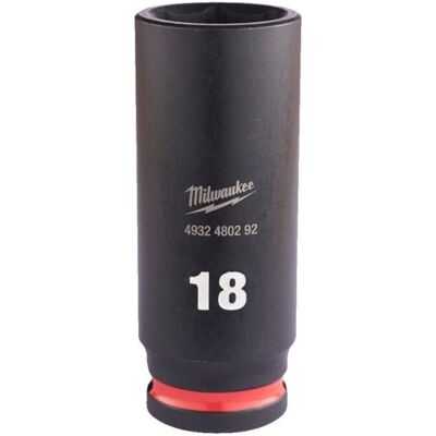 Milwaukee Dopsleutel 3/8 18mm Lang - Impact Duty Milwaukee Dopsleutel 3/8 18mm Lang - Impact Duty