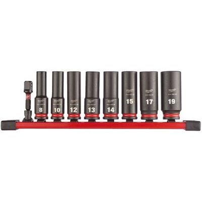 Milwaukee Model 4932480455 Impact Doppen Set - Diep, 8 stuks Milwaukee Model 4932480455 Impact Doppen Set - Diep, 8 stuks