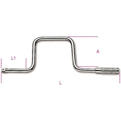 Beta 3/8” omslag met handgreep 910/46 - 009100862 Beta 3/8” omslag met handgreep 910/46 - 009100862