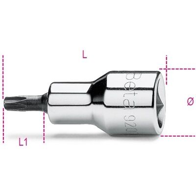 Beta schroevendraaier-doppen voor torx® schroeven 920tx-l 50 - 009200538 Beta schroevendraaier-doppen voor torx® schroeven 920tx-l 50 - 009200538