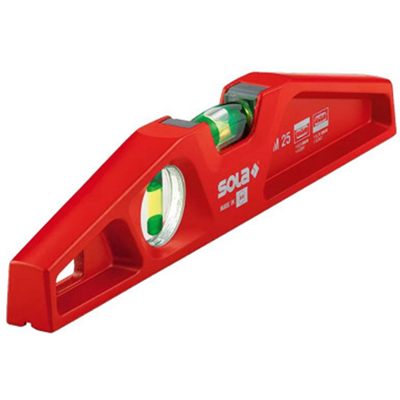 Sola Waterpas - 25cm Aluminium V-Groef - Professioneel Gereedschap Sola Waterpas - 25cm Aluminium V-Groef - Professioneel Gereedschap