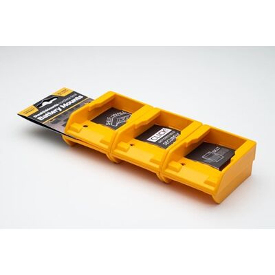 Stealthmounts Batterijopslaghouders - Dewalt 18V - Geel 6-pack Stealthmounts Batterijopslaghouders - Dewalt 18V - Geel 6-pack