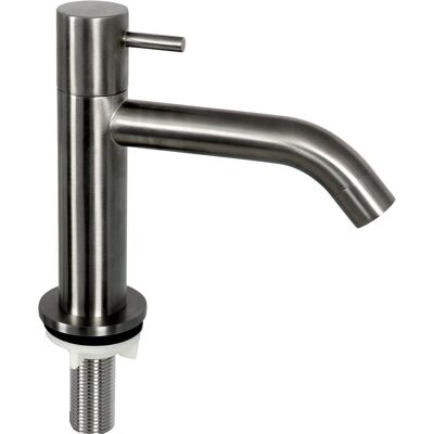 Differnz koudwaterkraan - mix & match - gebogen - gun metal Differnz koudwaterkraan - mix & match - gebogen - gun metal