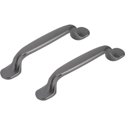 Differnz groningen meubelgreep 96 mm - gun metal Differnz groningen meubelgreep 96 mm - gun metal