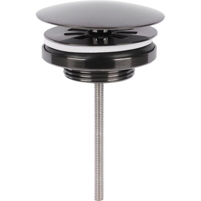Differnz afvoerplug gun metal – always open – 㘠72 mm – met schroef Differnz afvoerplug gun metal – always open – 㘠72 mm – met schroef
