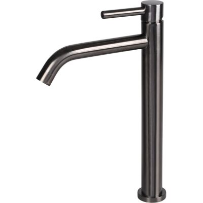 Differnz wastafelkraan hoog � gebogen � mengkraan koud en warm � gun metal Differnz wastafelkraan hoog � gebogen � mengkraan koud en warm � gun metal