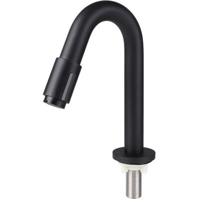 Differnz fonteinkraan gebogen 19cm mat zwart Differnz fonteinkraan gebogen 19cm mat zwart
