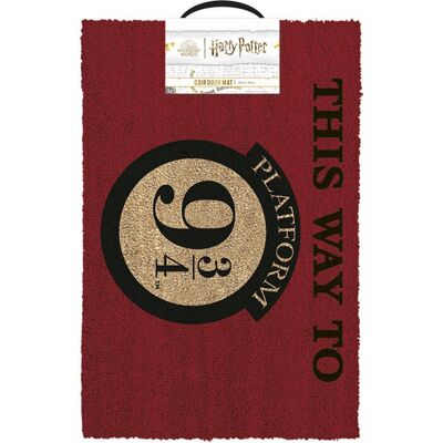 Harry Potter Kokosvezel Deurmat - Platform 9 3/4 - Zwart - 40x60cm Harry Potter Kokosvezel Deurmat - Platform 9 3/4 - Zwart - 40x60cm