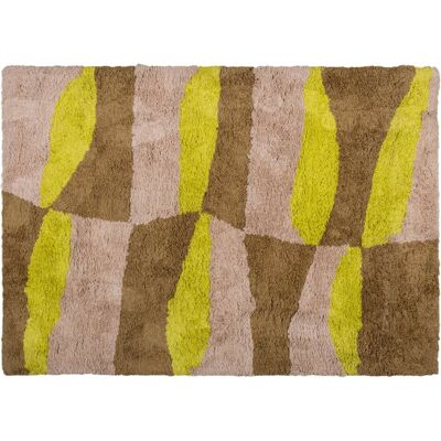 WOOOD vloerkleed grafisch dessin musa - naturel/geel - 170x240 cm WOOOD vloerkleed grafisch dessin musa - naturel/geel - 170x240 cm