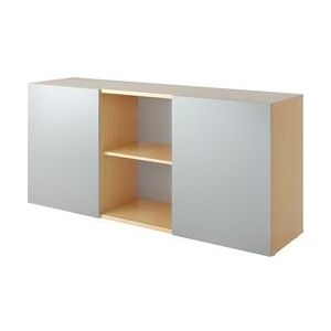 HAMMERBACHER V1780/3/S Zilveren Dressoir - Kantooropslag HAMMERBACHER V1780/3/S Zilveren Dressoir - Kantooropslag